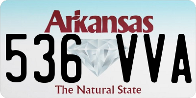 AR license plate 536VVA