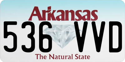 AR license plate 536VVD