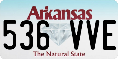 AR license plate 536VVE