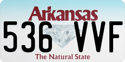AR license plate 536VVF