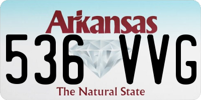 AR license plate 536VVG