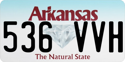 AR license plate 536VVH