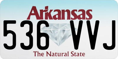 AR license plate 536VVJ