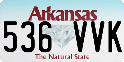 AR license plate 536VVK