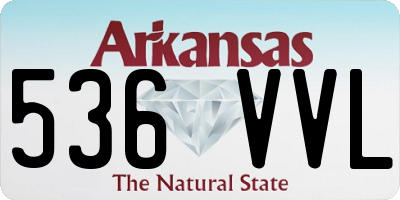 AR license plate 536VVL