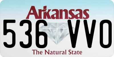 AR license plate 536VVO