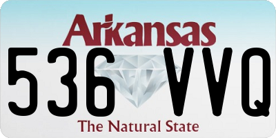 AR license plate 536VVQ