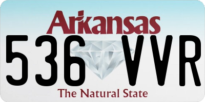 AR license plate 536VVR