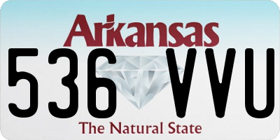 AR license plate 536VVU