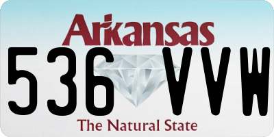 AR license plate 536VVW