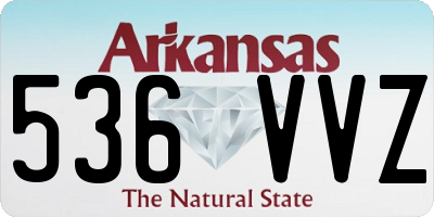 AR license plate 536VVZ