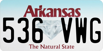 AR license plate 536VWG