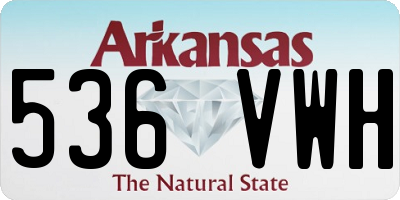 AR license plate 536VWH