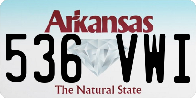 AR license plate 536VWI