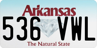 AR license plate 536VWL