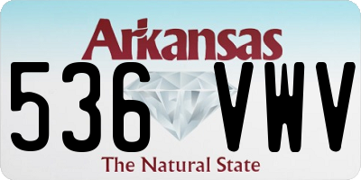 AR license plate 536VWV