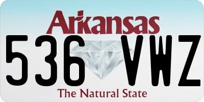 AR license plate 536VWZ