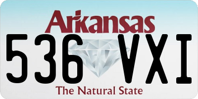 AR license plate 536VXI