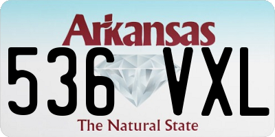 AR license plate 536VXL