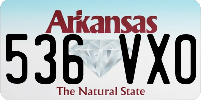 AR license plate 536VXO