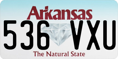 AR license plate 536VXU