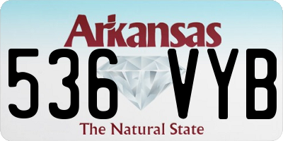 AR license plate 536VYB