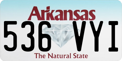 AR license plate 536VYI