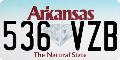 AR license plate 536VZB