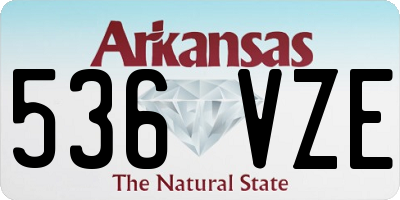 AR license plate 536VZE