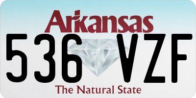 AR license plate 536VZF