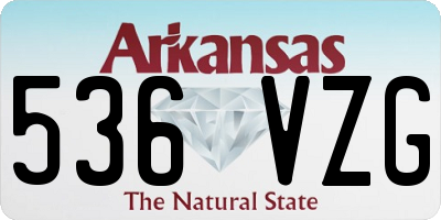 AR license plate 536VZG