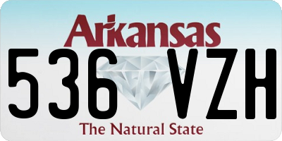 AR license plate 536VZH