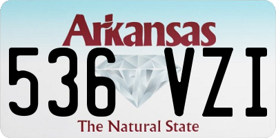 AR license plate 536VZI