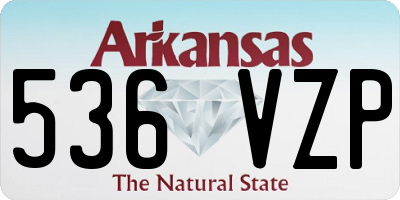 AR license plate 536VZP