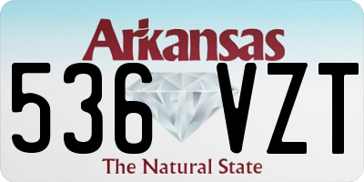 AR license plate 536VZT