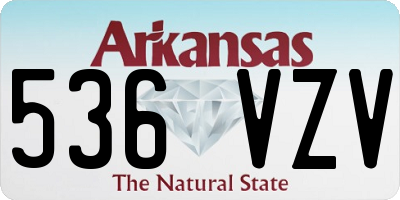 AR license plate 536VZV