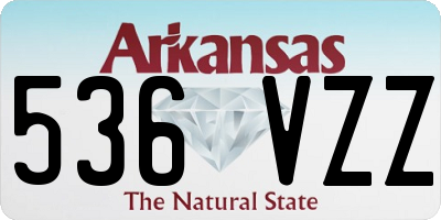 AR license plate 536VZZ