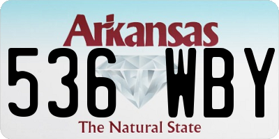 AR license plate 536WBY