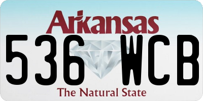 AR license plate 536WCB
