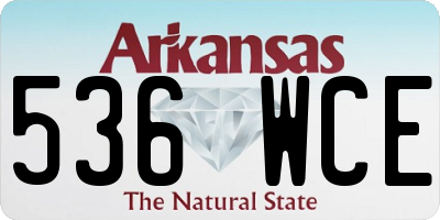 AR license plate 536WCE