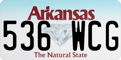 AR license plate 536WCG