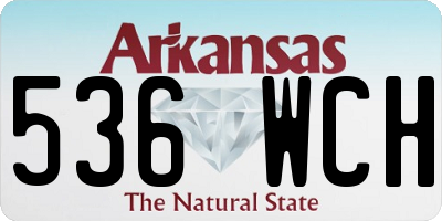 AR license plate 536WCH