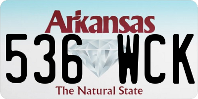 AR license plate 536WCK