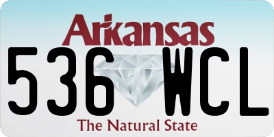 AR license plate 536WCL