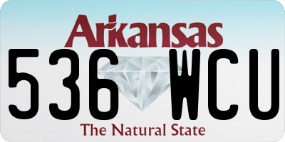 AR license plate 536WCU