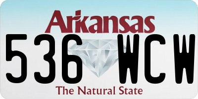 AR license plate 536WCW