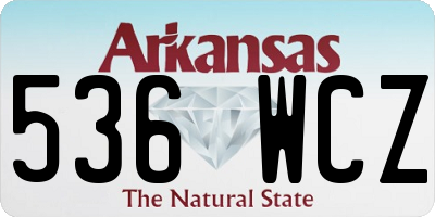 AR license plate 536WCZ