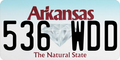 AR license plate 536WDD