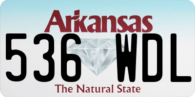 AR license plate 536WDL