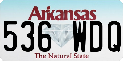 AR license plate 536WDQ